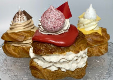 Flødefastelavnsboller med hindbær 